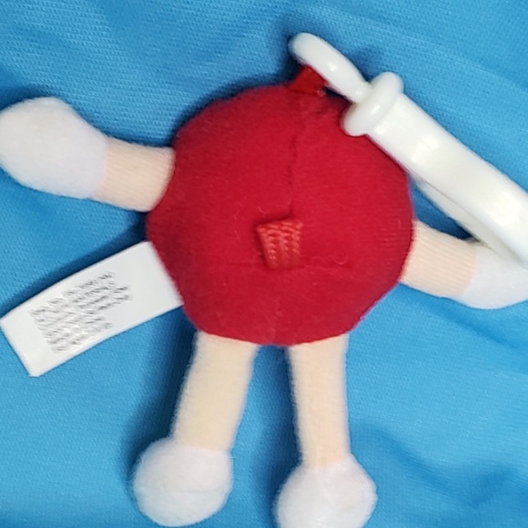 Red M&M Plush Keychain - Picture 4 of 6